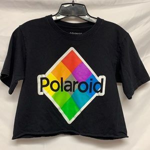 Polaroid Crop Top Tee Size small